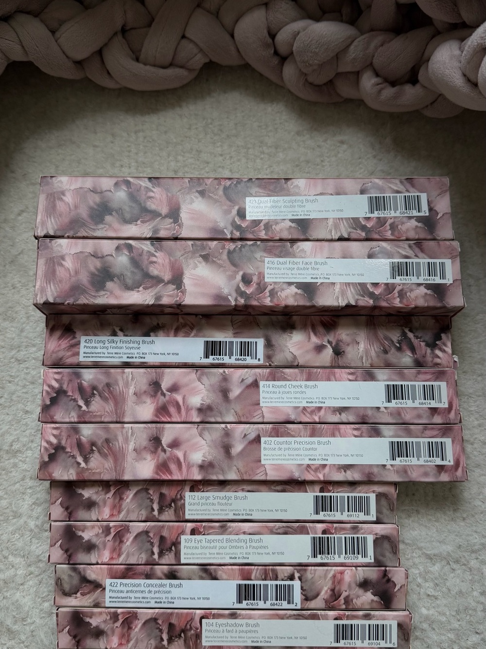 Brand New Set of Terre Mère Makeup Brushes (Multiple Brush Types)